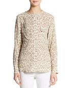 Equipment Lynn Silk-Crepe Blouse - Lyst
