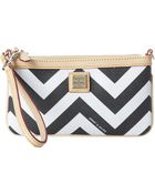 Dooney & Bourke Chevron Large Slim Wristlet - Lyst