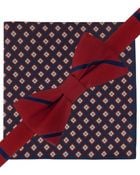 Tommy Hilfiger Stripe Bow Tie & Neat Pocket Square Set - Lyst