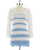 Calvin Klein Striped Sweater - Lyst