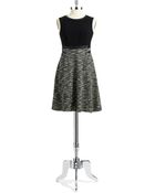 Anne Klein Tweed Dress - Lyst