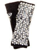 Dolce & Gabbana Sequin And Crystal-Embellished Gloves - Lyst