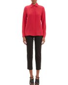 Maison Martin Margiela Silk Crepe De Chine Blouse - Lyst