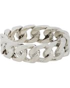 Loren Stewart Silver Curb Chain Ring - Lyst