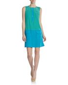 Rachel Zoe Jonah Silk Colorblock Dress - Lyst