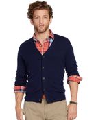 Polo Ralph Lauren Merino Wool V-Neck Cardigan - Lyst