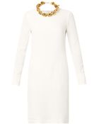 Adam Lippes Trapeze Drapeback Silk Dress - Lyst