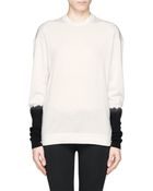 3.1 Phillip Lim Contrast Sleeve Sweater - Lyst
