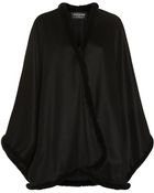 Harrods of London Mink Trim Cape - Lyst