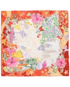 Ferragamo Square Scarf - Lyst