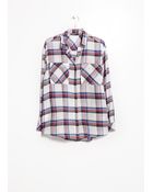 Mango Chest-Pocket Check Shirt - Lyst