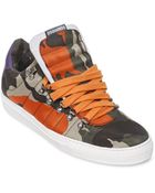 DSquared2 Camouflage Printed Nylon Sneakers - Lyst