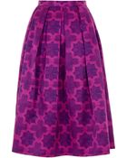 House Of Holland Parquet Purple Dirndl Skirt - Lyst
