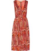 Issa Printed Silk Dress - Lyst