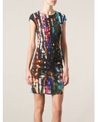 McQ by Alexander McQueen 'Blurry Lights' Print Dress - Lyst