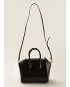 Givenchy Black Leather Mini Antigona Bag - Lyst