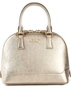 Ferragamo Curved Tote - Lyst
