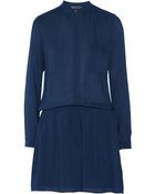 Vince Washed-Voile Shirt Dress - Lyst