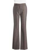 Anne Klein Flared Herringbone Dress Pants - Lyst