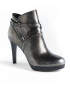 Elie Tahari Brendon Patent Leather Ankle Boots - Lyst