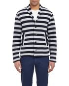Barena Venezia Mixed-Stripe Sweater Jacket - Lyst