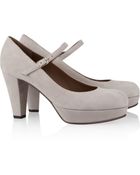 Marni Suede Mary Jane Pumps - Lyst