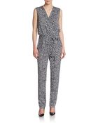 Diane von Furstenberg Rawena Stretch Silk Jumpsuit - Lyst