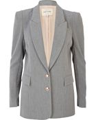 River Island Grey Structured Panel Smart Blazer - Lyst