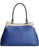 Calvin Klein On My Corner Saffiano Tote - Lyst