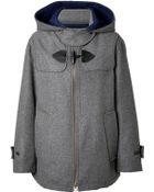 See By Chloé Wool Blend Hooded Duffle Coat - Lyst
