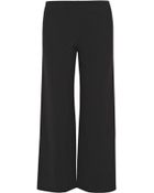 Chloé Cropped Crepe Wide-Leg Pants - Lyst