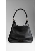 Burberry Medium Leather Hobo Bag - Lyst