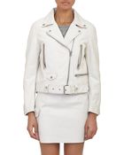 Acne Studios Scratch" Leather Moto Jacket - Lyst