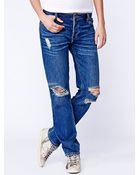 Free People Womens Clive Destroyed Jeans - Lyst