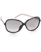 Gucci Special Fit Glam Sunglasses - Black/Grey Gradient - Lyst