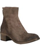 Marsell Suede Back-Zip Ankle Boots - Lyst