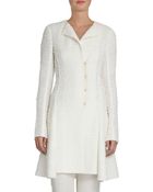Nina Ricci Tweed Gauze Coat - Lyst
