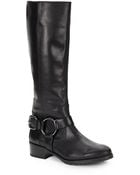 Donald J Pliner Tall Leather Motorcycle Boots - Lyst