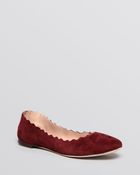 ChloƩ ChloƩ Ballet Flats - Scallop Suede - Lyst