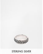 Seven London Rotating Band Ring In Sterling Silver - Lyst