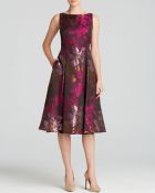 Adrianna Papell Dress - Floral Tea Length - Lyst