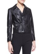 Kenzo Leather Zip Motorcycle Jacket - Lyst