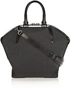 Alexander Wang Prisma Emile Tote In Black And White Neoprene - Lyst