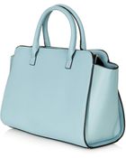 Topshop Womens Hinge Plate Holdall Blue - Lyst