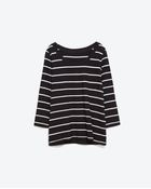 Zara Cotton T-Shirt - Lyst