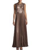 Catherine Deane Naya Laser-Cut Leather Gown - Lyst