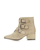 Topshop Anda Triple Buckle Boots - Lyst