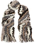 Missoni Crochet-Knit Wool-Blend Scarf - Lyst