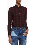 Etoile Isabel Marant Ipa Cotton Plaid Shirt - Lyst