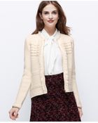 Ann Taylor Tall Fringed Sweater Jacket - Lyst